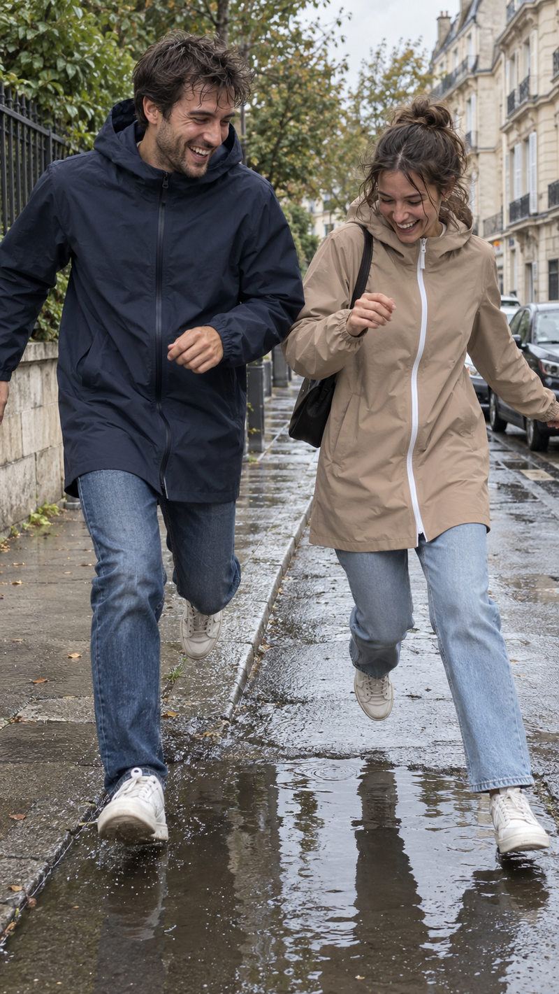 Veste imperméable unisexe