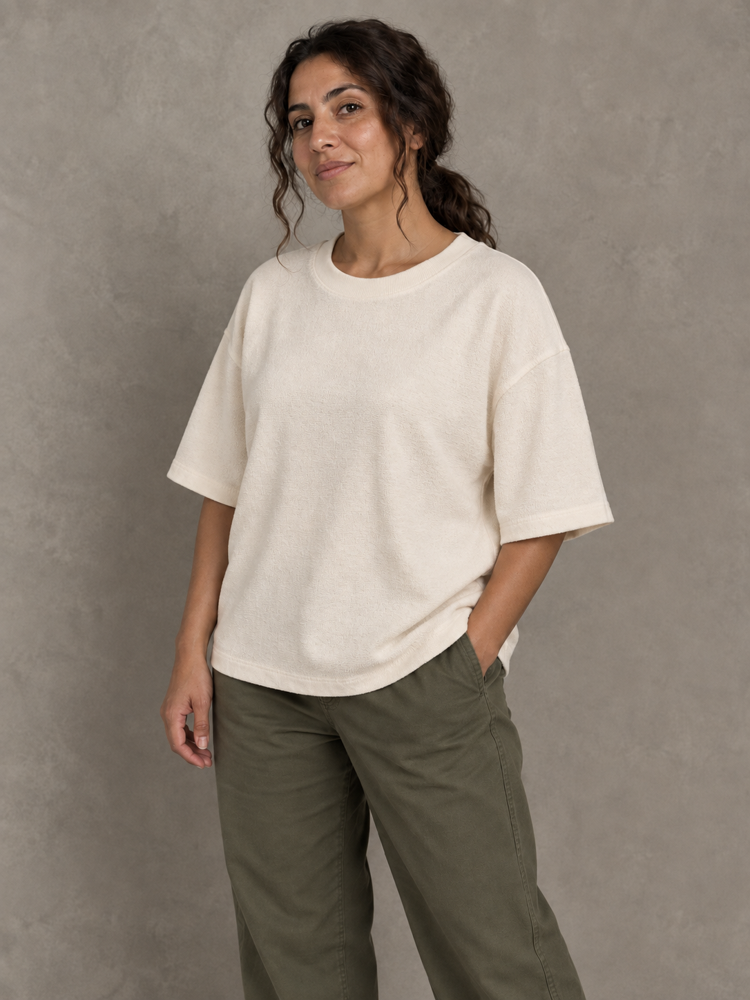 T-shirt éponge femme — photo 2