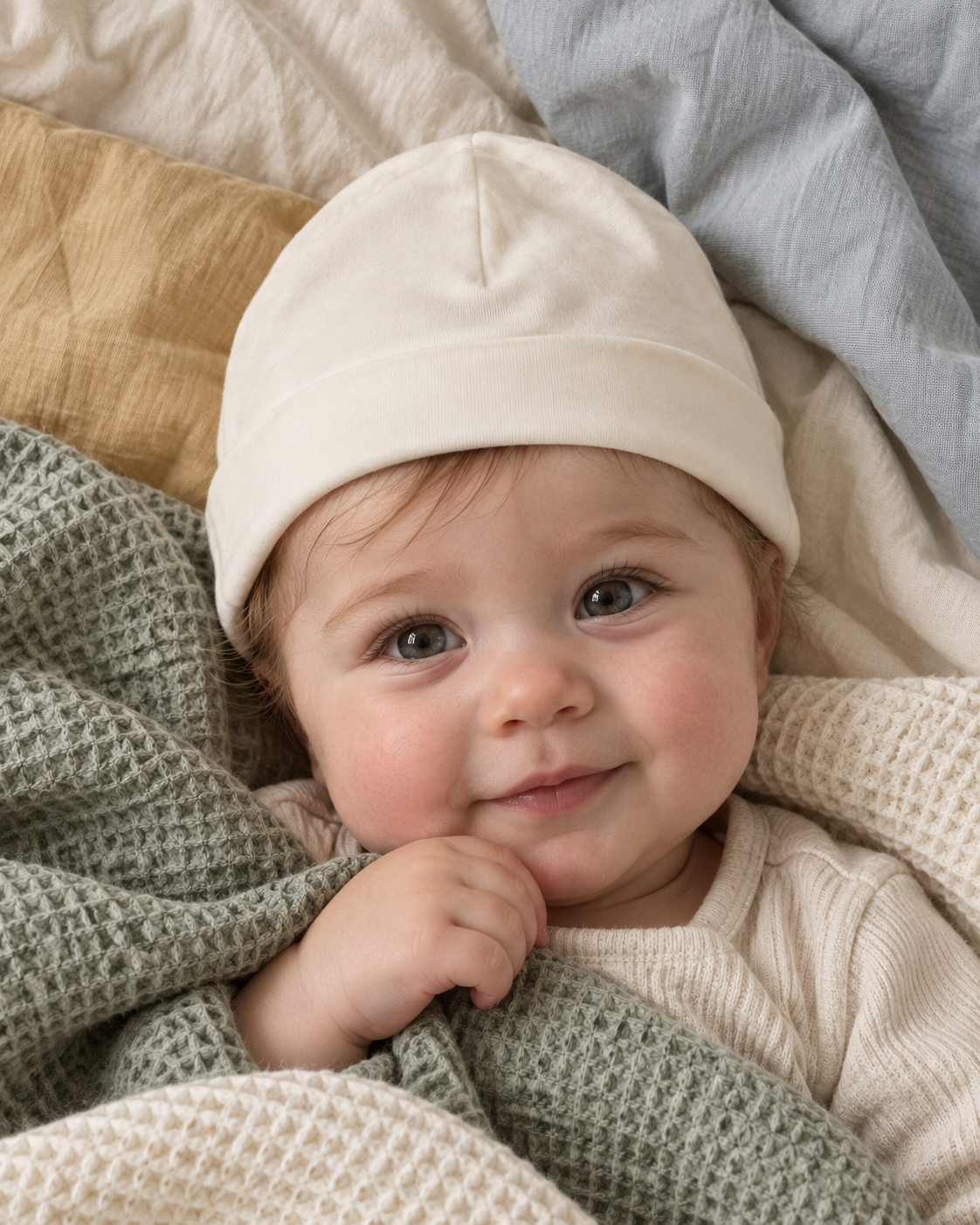 Bonnet bébé bio — vue du produit