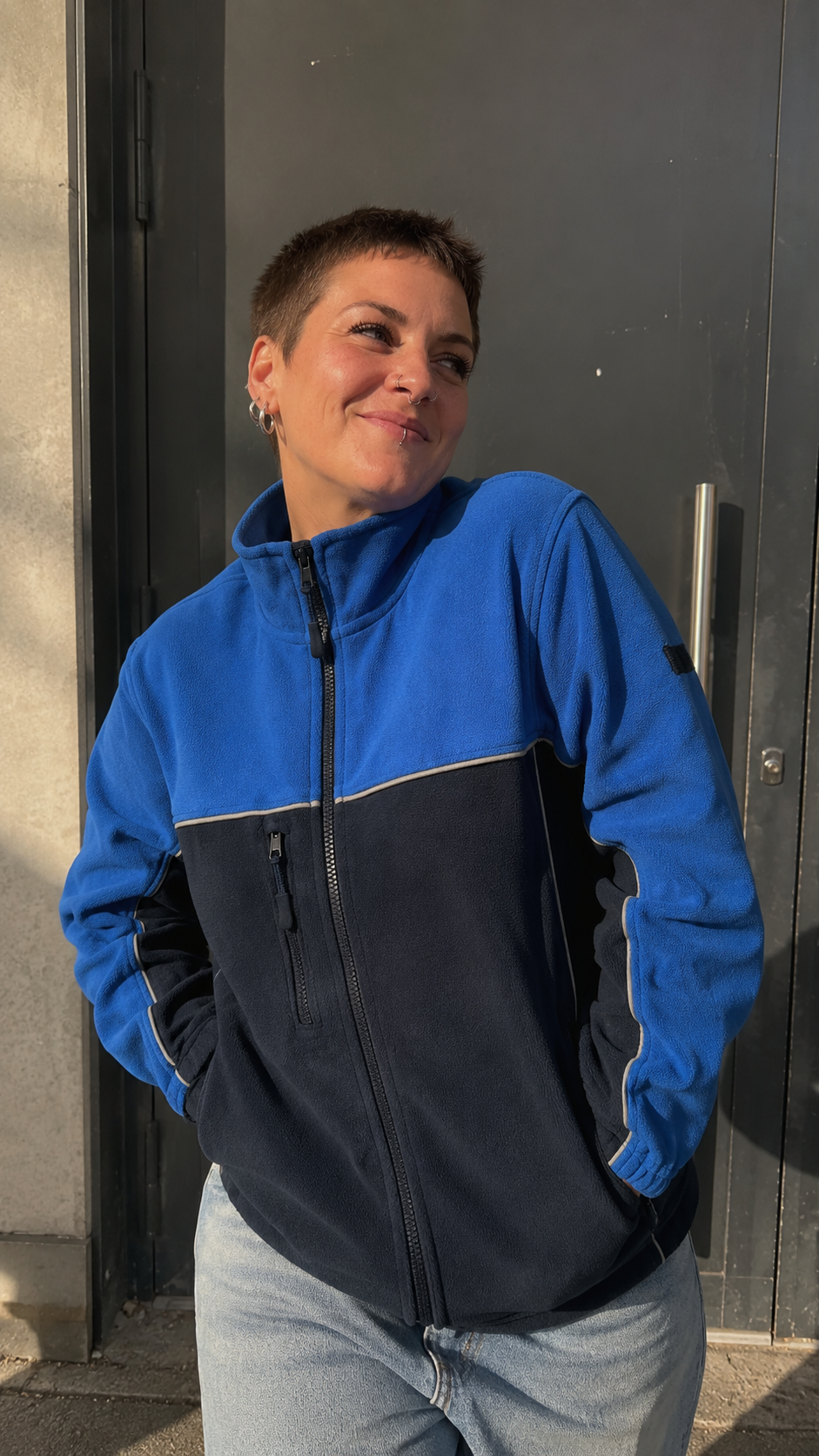 Veste polaire manches amovibles unisexe — vue du produit