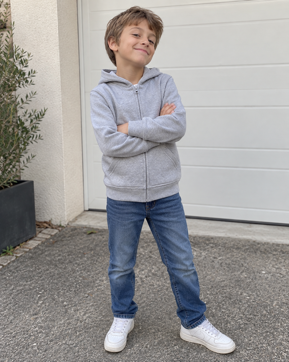 Veste à capuche zippé enfant — photo 2