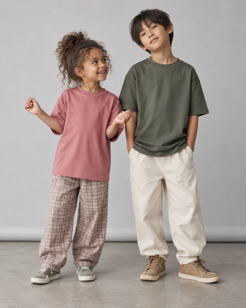 T-shirt à épaules tombantes enfant