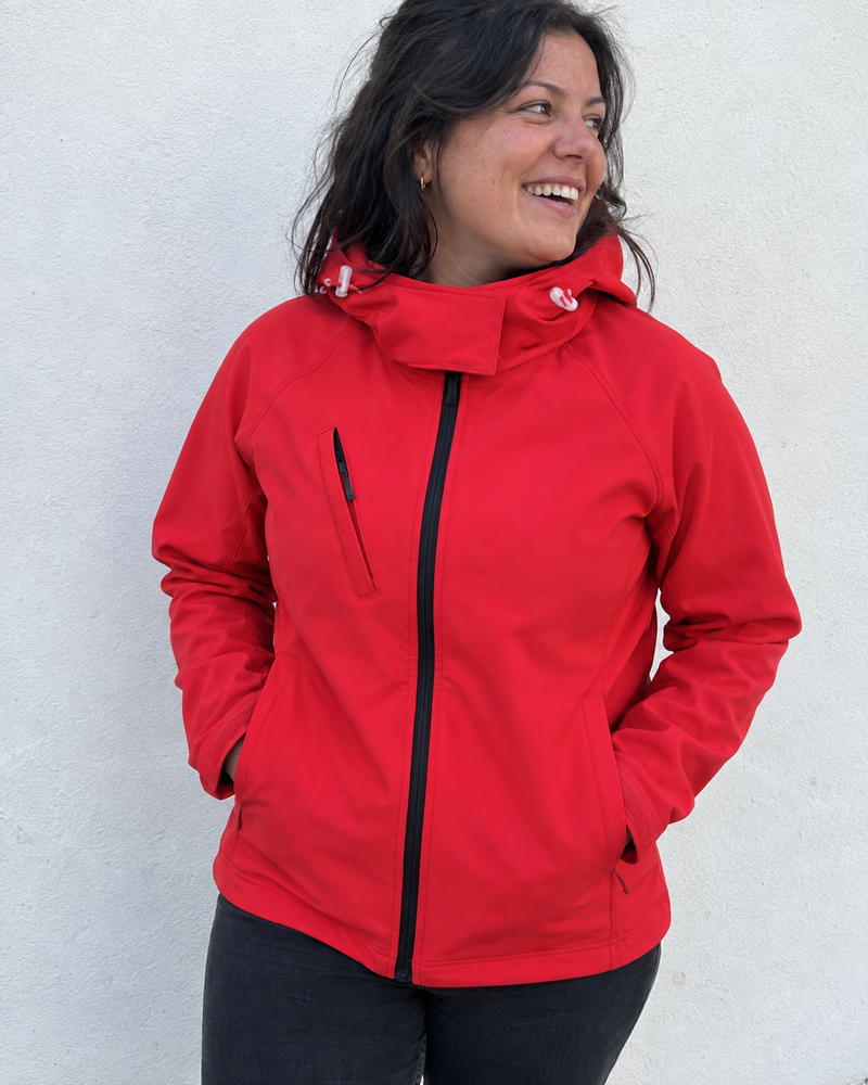 Veste softshell à capuche amovible femme