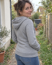 Veste à capuche zippée femme