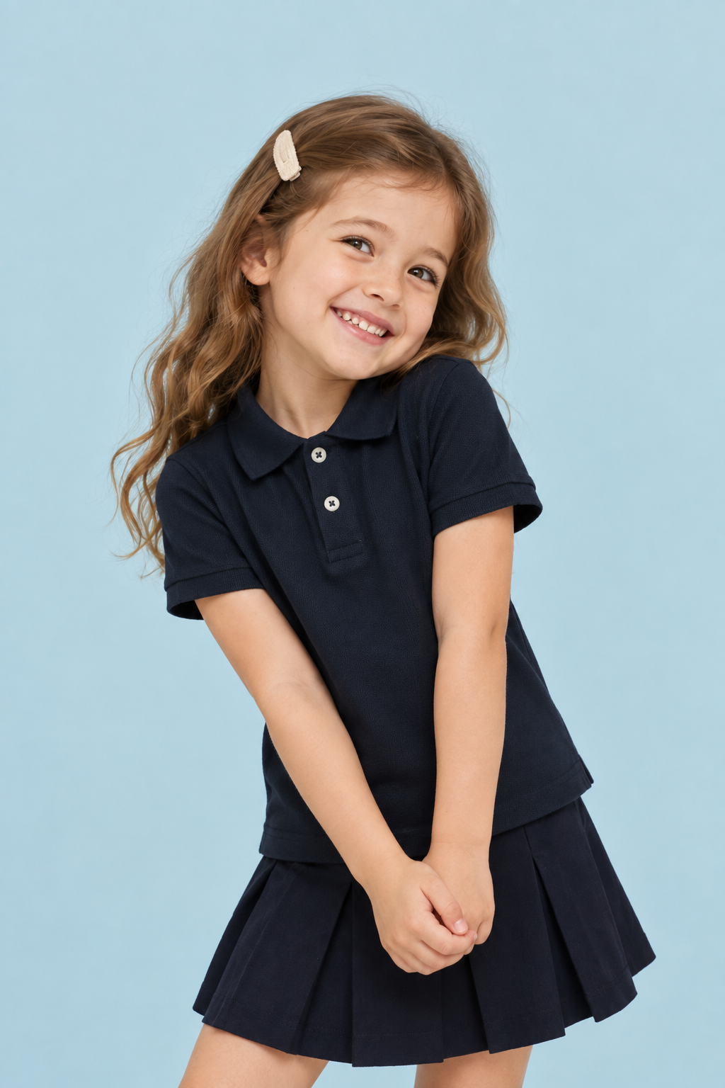 Polo piqué enfant — vue du produit