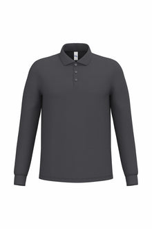 Polo piqué manches longue homme