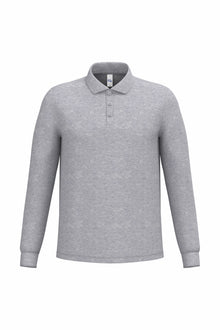 Polo piqué manches longue homme