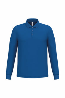 Polo piqué manches longue homme
