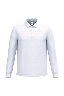 Polo piqué manches longue homme