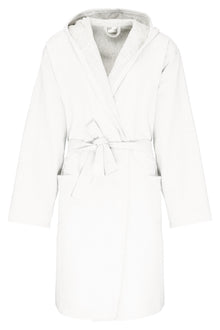 Peignoir de bain à capuche bio