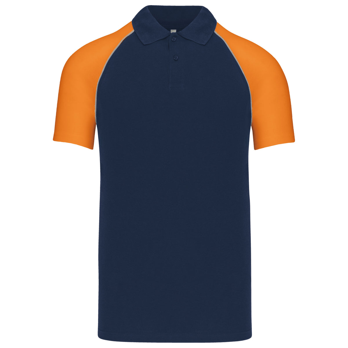 bleu marine, orange, avant