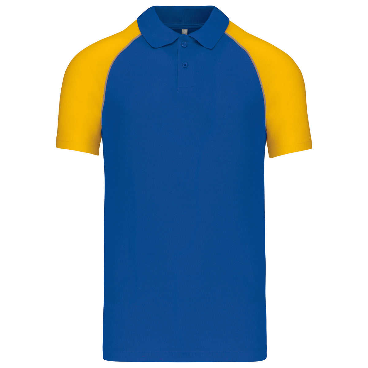 bleu royal, jaune, avant