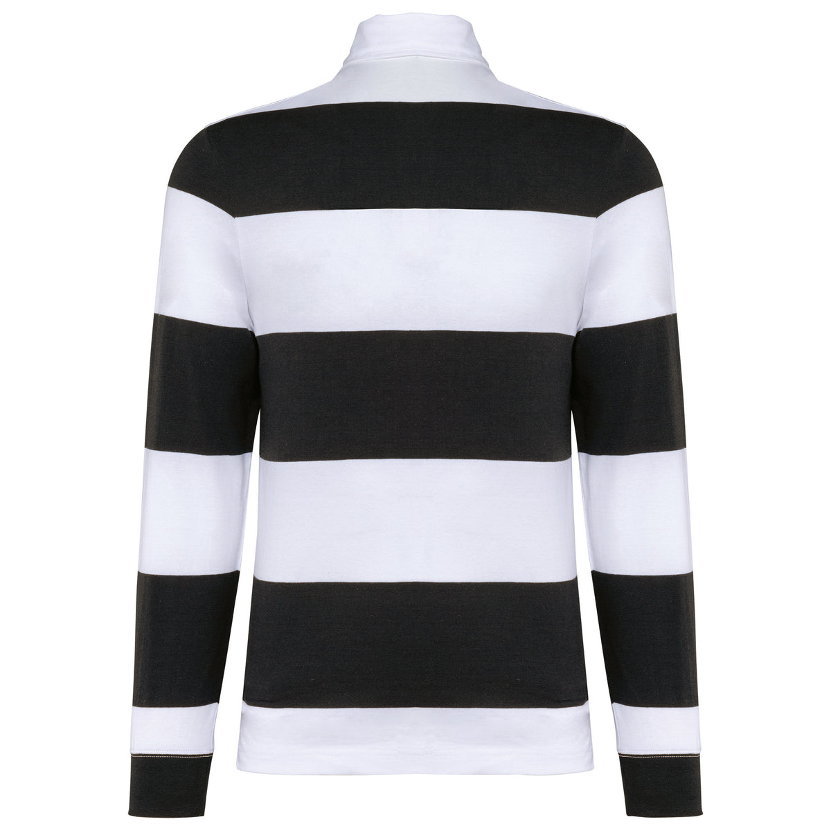 noir, rayures blanche, dos
