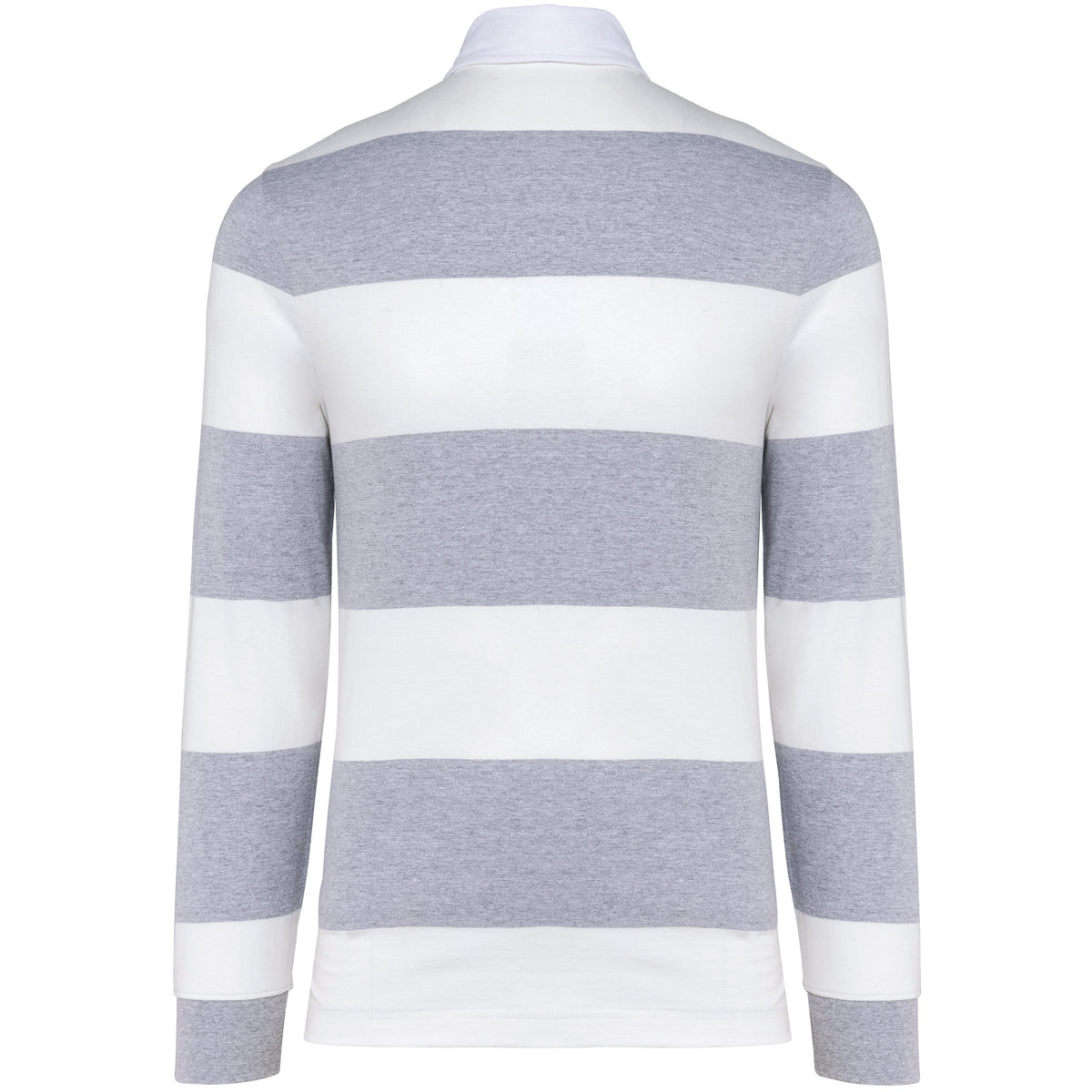 gris oxford, rayures blanche, dos