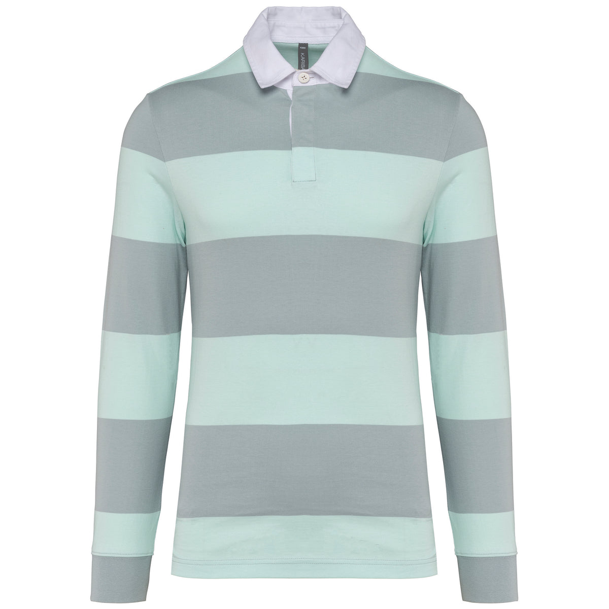 gris clair, rayures menthe, avant
