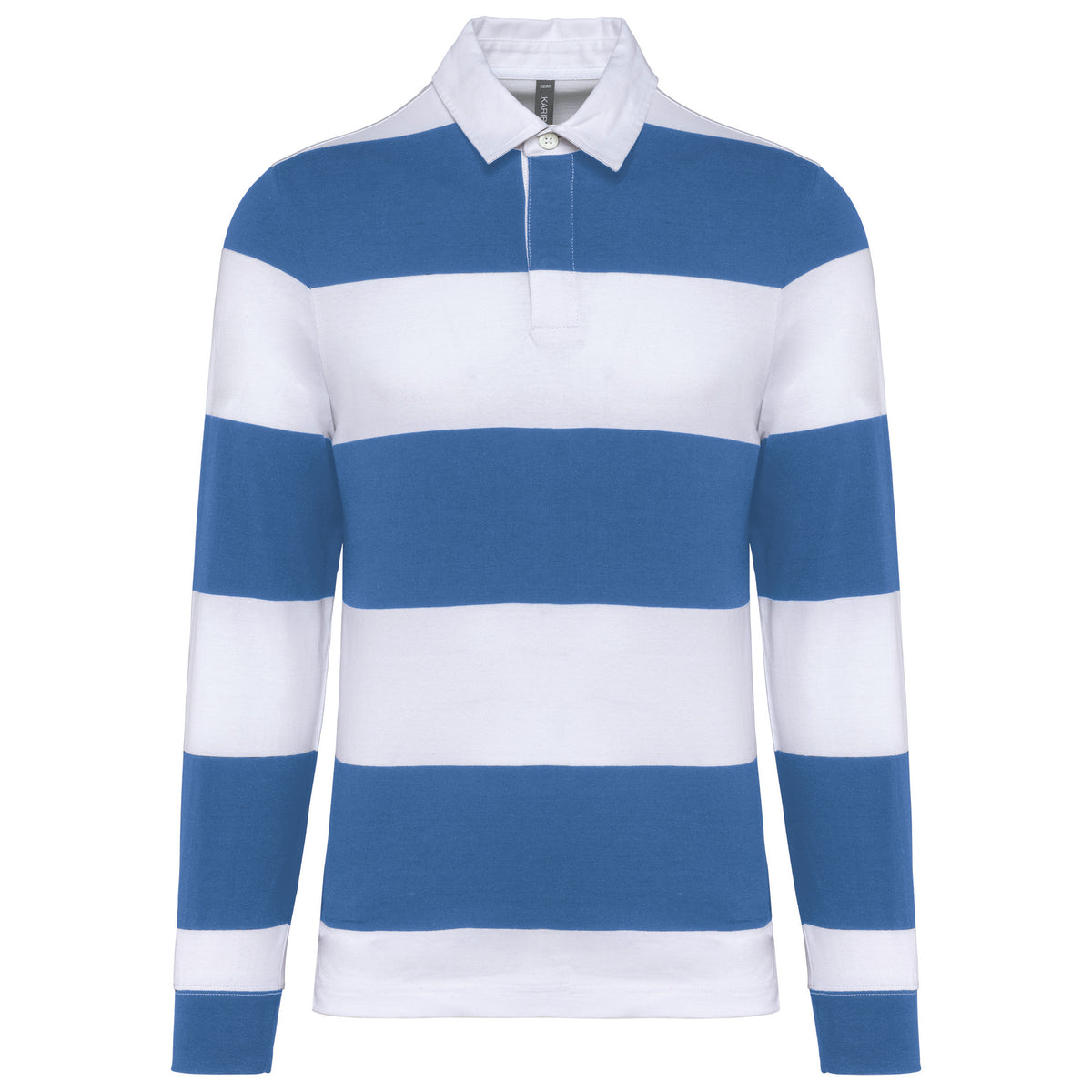 bleu royal, rayures blanche, avant