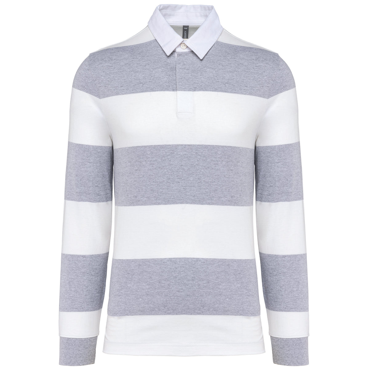 gris oxford, rayures blanche, avant
