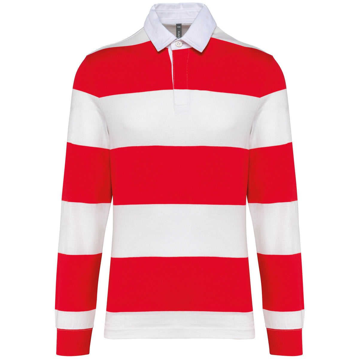 rouge, rayures blanche, avant