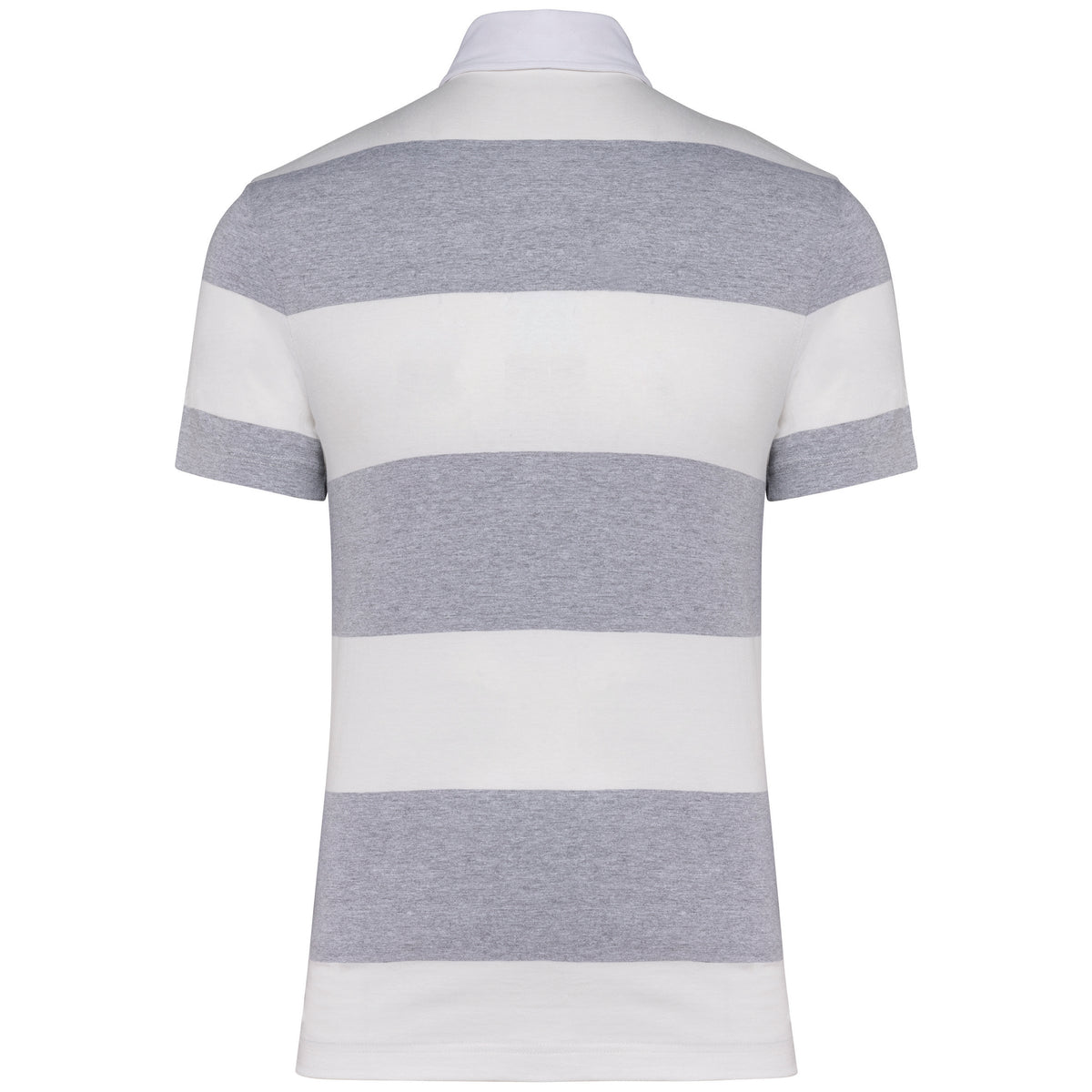 gris oxford, rayures blanche, dos