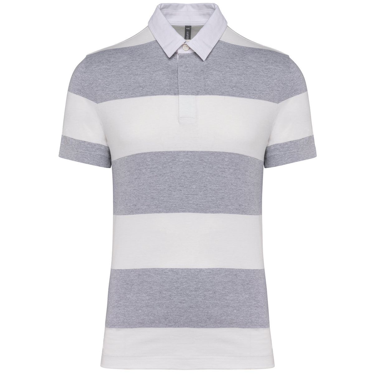 gris oxford, rayures blanche, avant