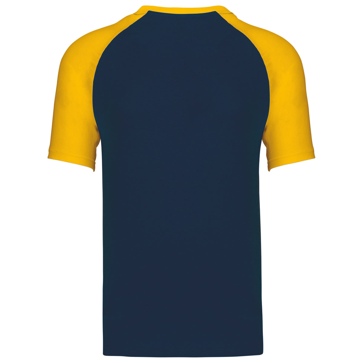 bleu marine, jaune, dos