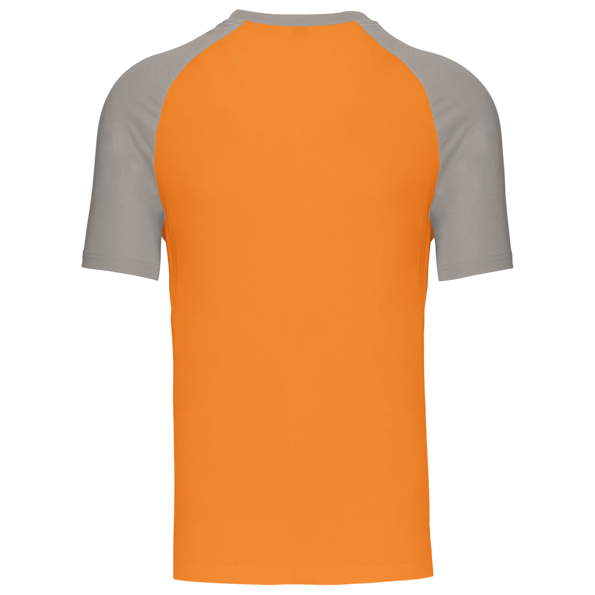 orange, gris clair, dos
