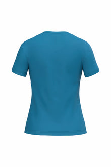 T-shirt col V manches courtes femme