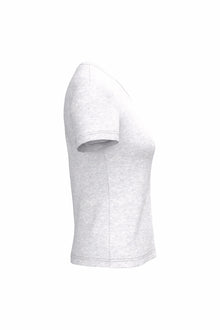 T-shirt col V manches courtes femme