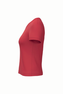 T-shirt col V manches courtes femme