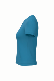 T-shirt col V manches courtes femme