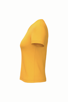 T-shirt col V manches courtes femme