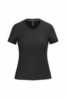 T-shirt col V manches courtes femme
