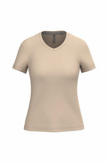 T-shirt col V manches courtes femme