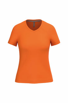 T-shirt col V manches courtes femme