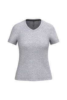 T-shirt col V manches courtes femme