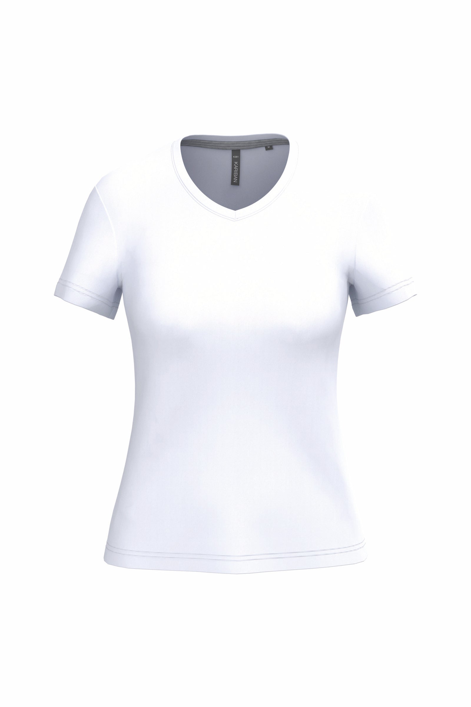 T-shirt col V manches courtes femme