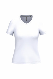 T-shirt col V manches courtes femme