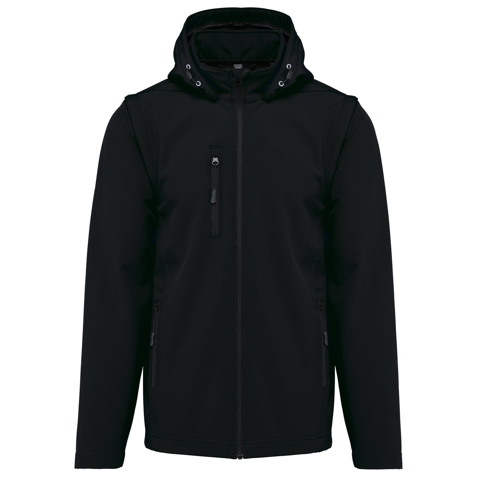 Veste Softshell capuche avec manches amovibles unisexe