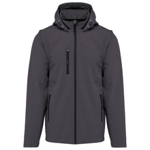 Veste Softshell capuche avec manches amovibles unisexe