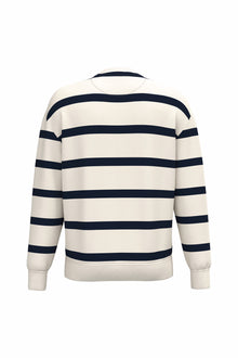 Sweat-shirt à rayures unisexe