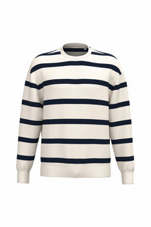Sweat-shirt à rayures unisexe