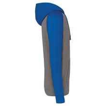 Sweat-shirt à capuche bicolore unisexe