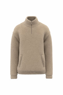 Sweat-shirt zip en sherpa unisexe
