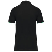 Polo contrasté manches courtes femme
