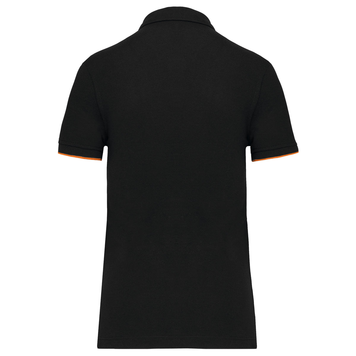 noir, orange, dos
