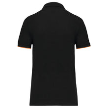Polo contrasté manches courtes femme