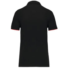 Polo contrasté manches courtes femme