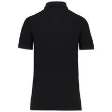 Polo contrasté manches courtes femme