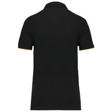 Polo contrasté manches courtes femme