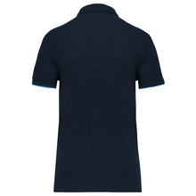 Polo contrasté manches courtes femme